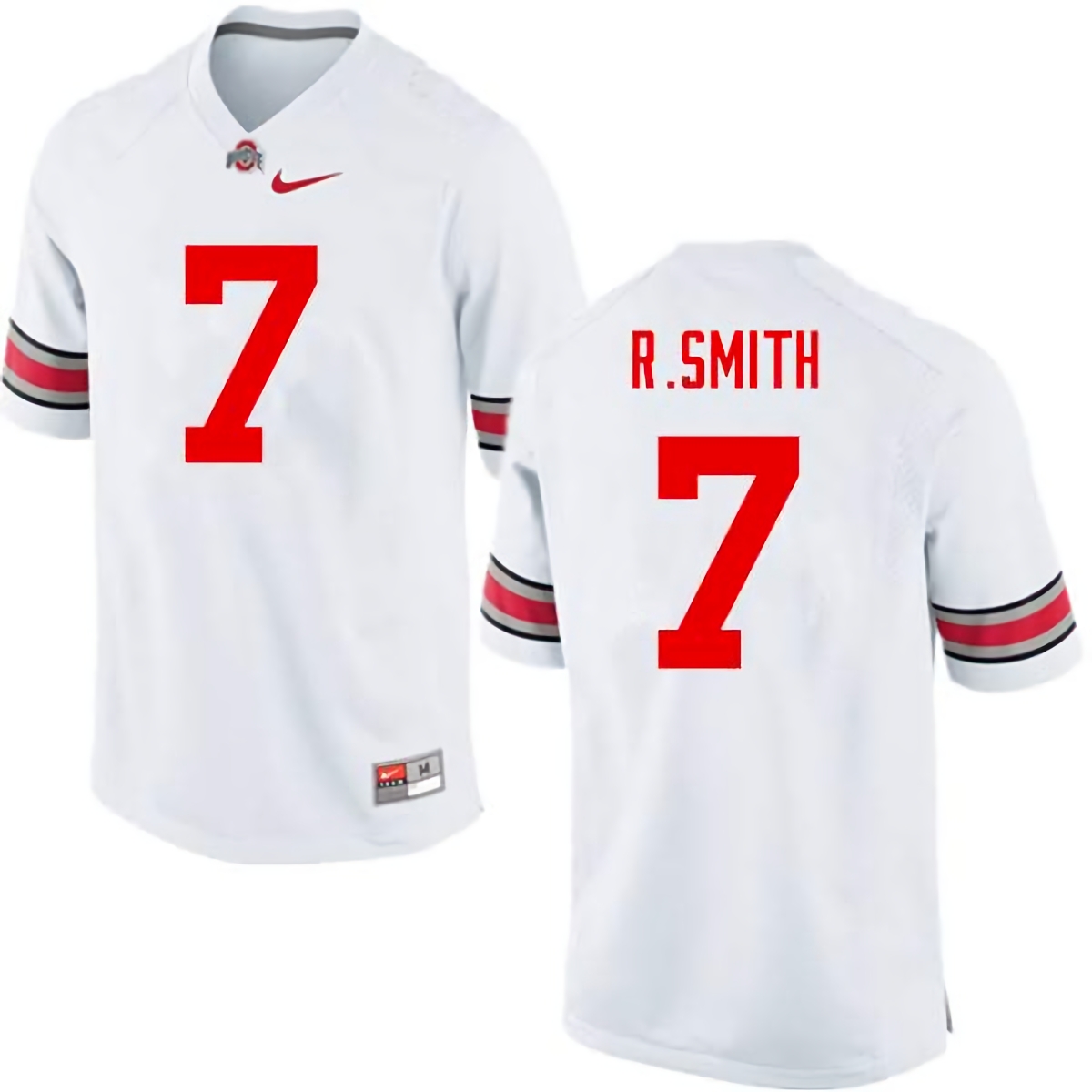 Rod Smith Ohio State Buckeyes Men's NCAA #7 Nike White College Stitched Football Jersey NEM1256XS